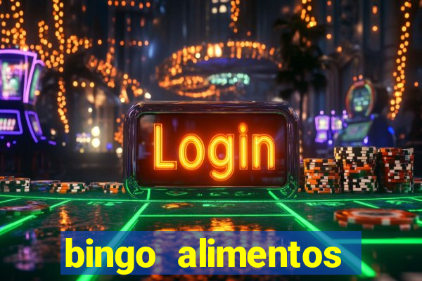 bingo alimentos para imprimir